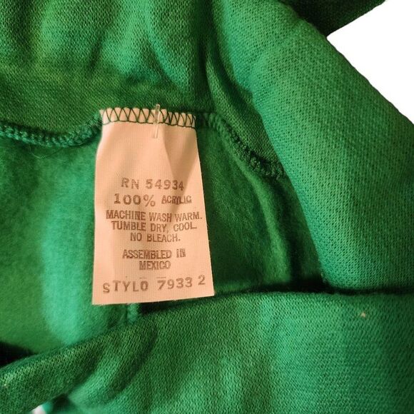 Vintage 80s Speedo Drawstring Waist Joggers Pants Womens Size XS Green - Picture 7 of 7